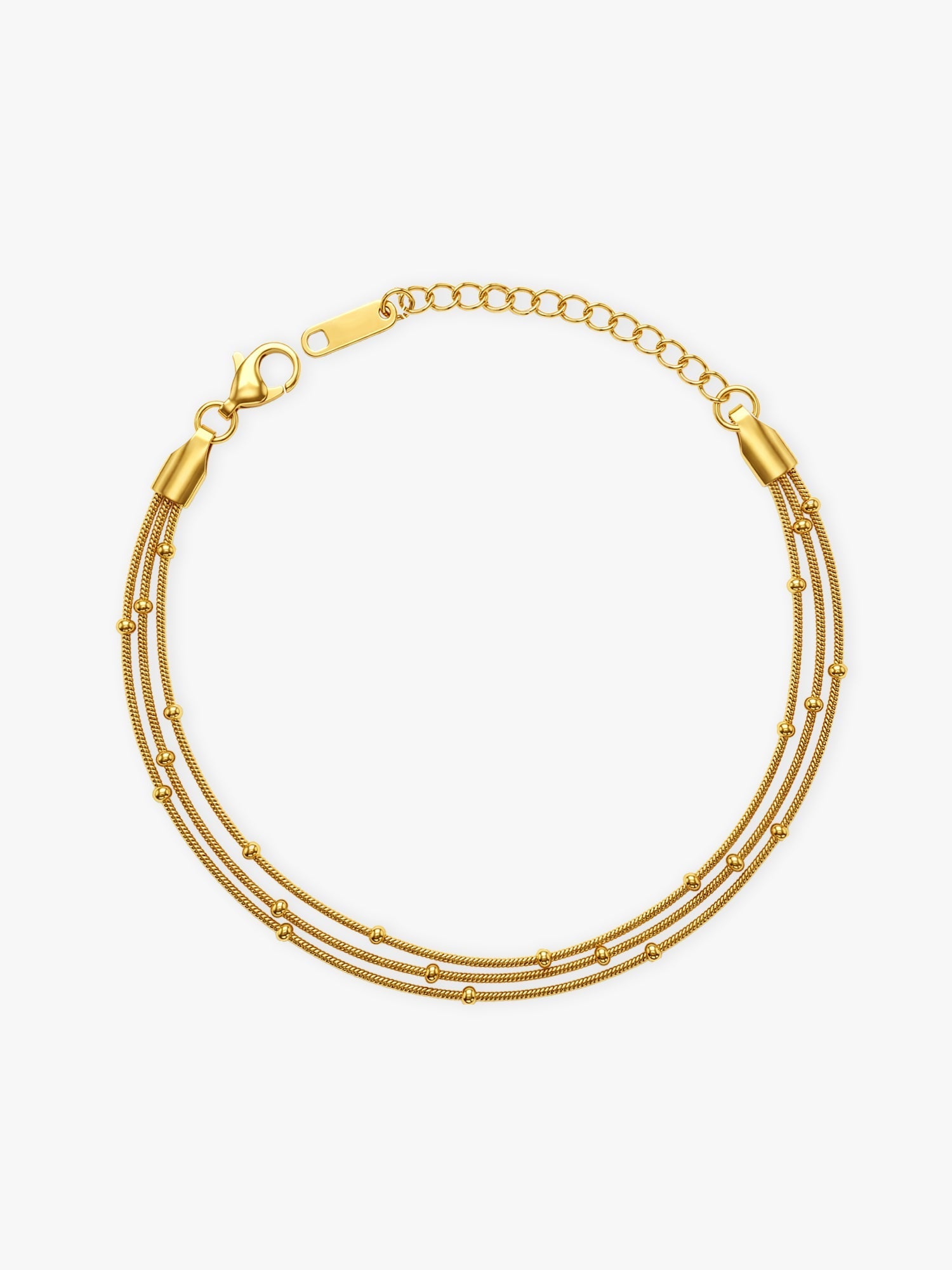 IXIA by GIVA Twist Script Gold Plated Bracelet