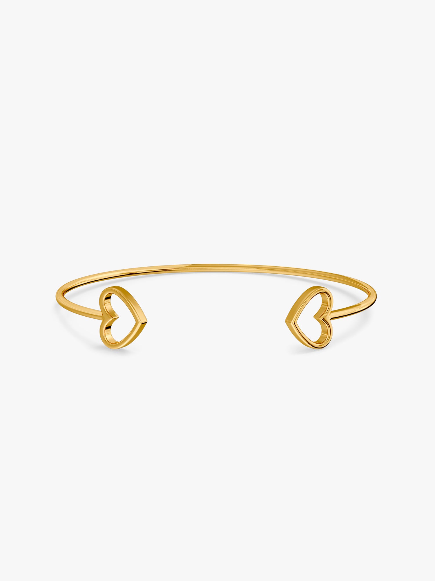 Love Loop Gold Plated Cuff Bracelet