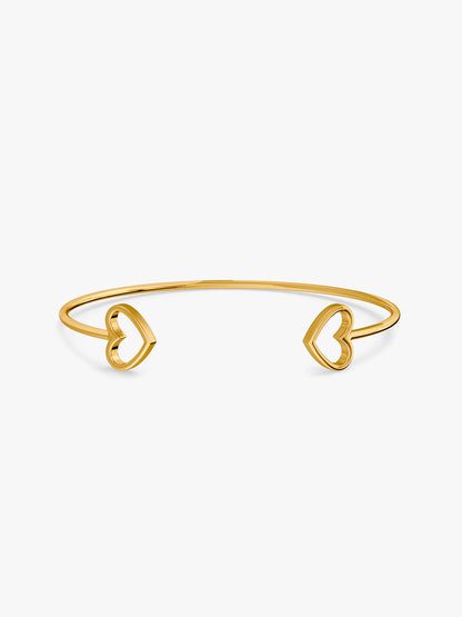Love Loop Gold Plated Cuff Bracelet
