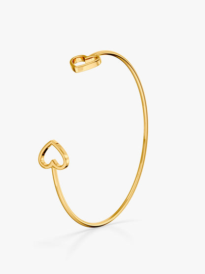 Love Loop Gold Plated Cuff Bracelet