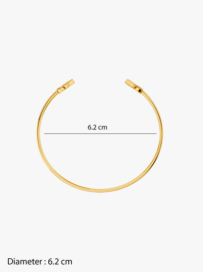 OnnMe by GIVA Love Loop Gold Plated Cuff Bracelet