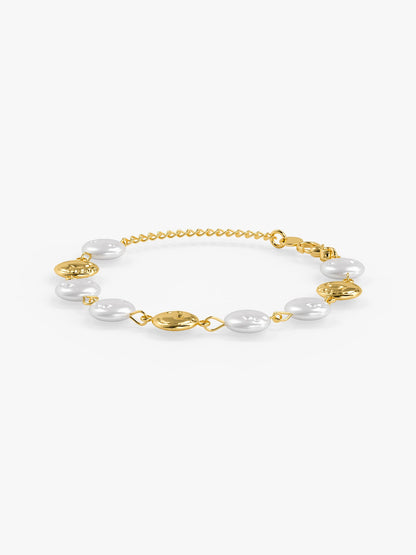 Pearl Please Gold Plated Bracelet