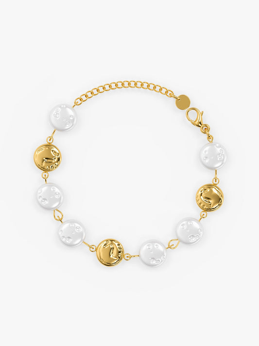 Pearl Please Gold Plated Bracelet