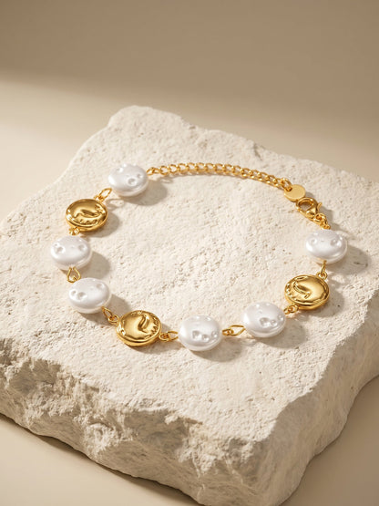 Pearl Please Gold Plated Bracelet
