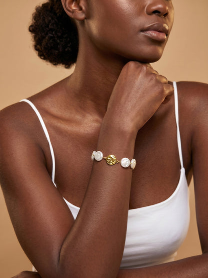 Pearl Please Gold Plated Bracelet
