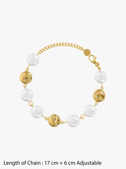 Pearl Please Gold Plated Bracelet