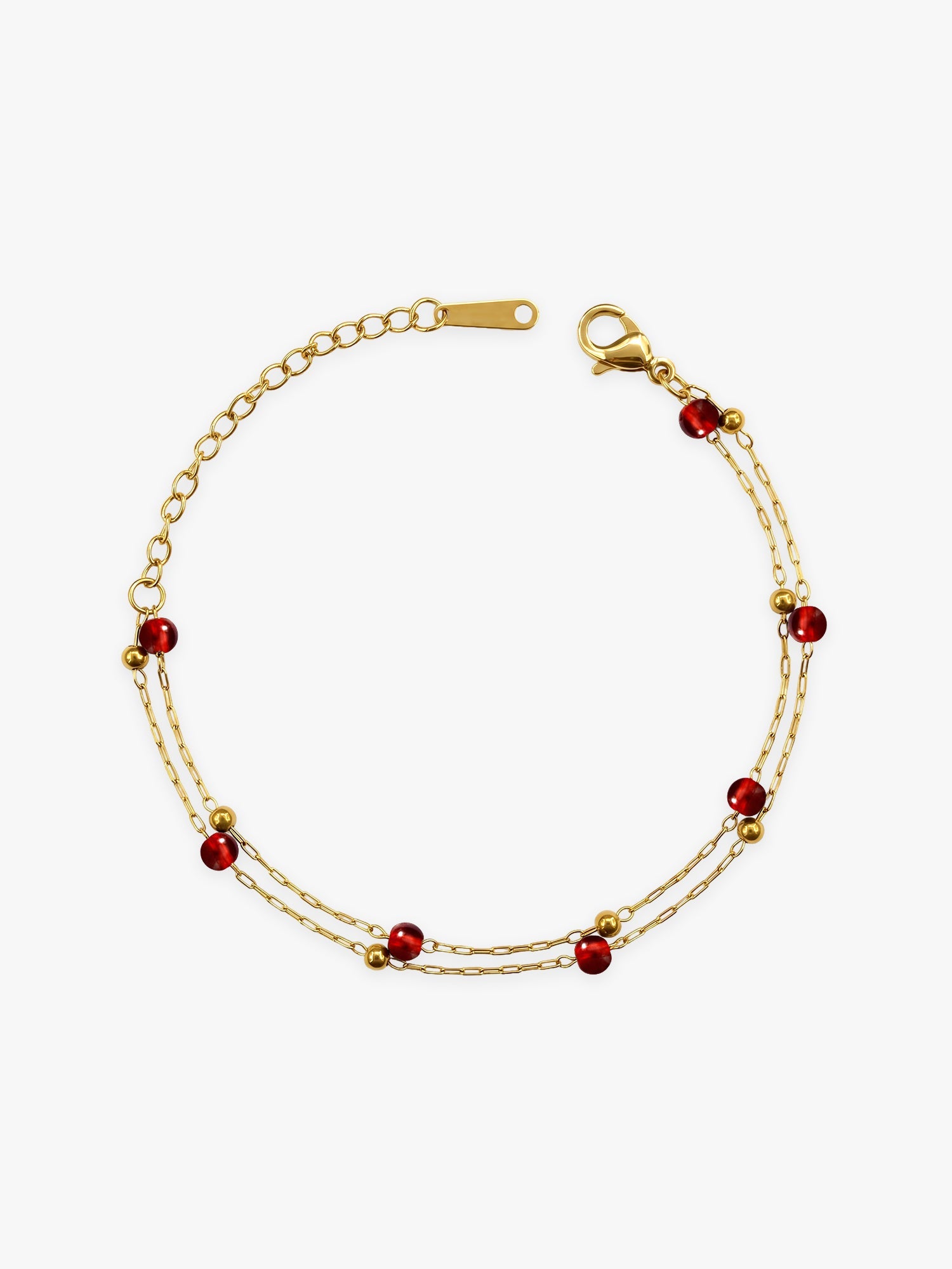 OnnMe by GIVA Cherry Loops Gold Plated Bracelet