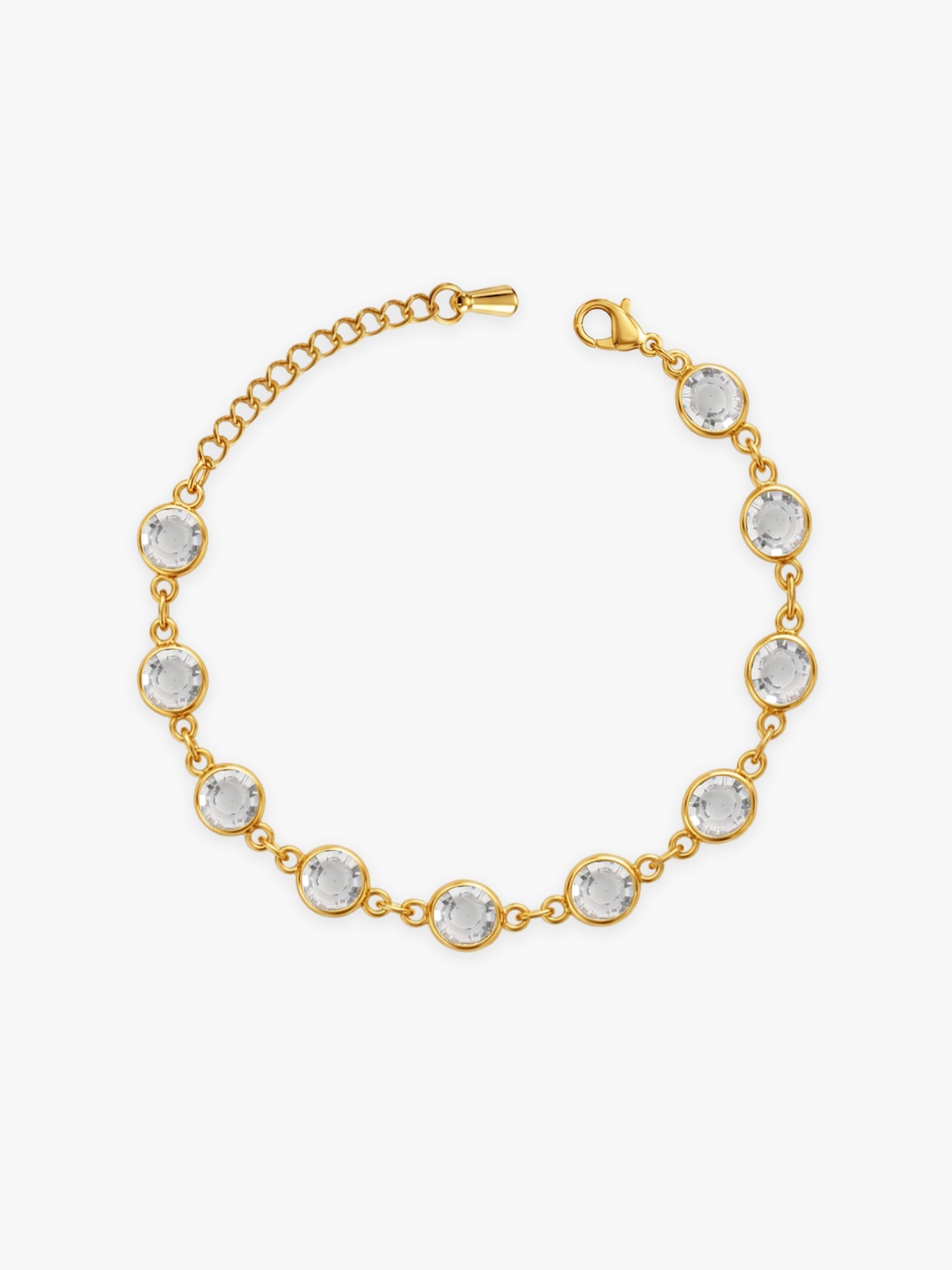 OnnMe by GIVA Crystal Circuit Gold Plated Bracelet