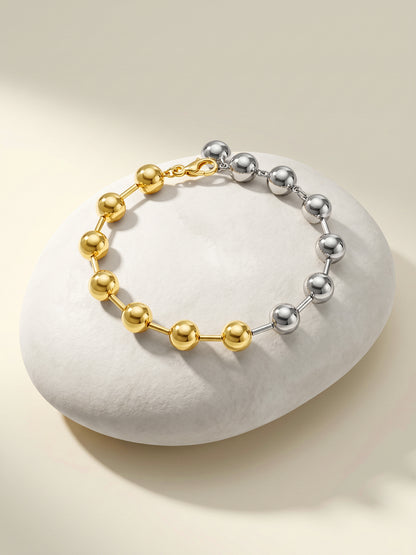 Mix Pop Dual Tone Beaded Bracelet