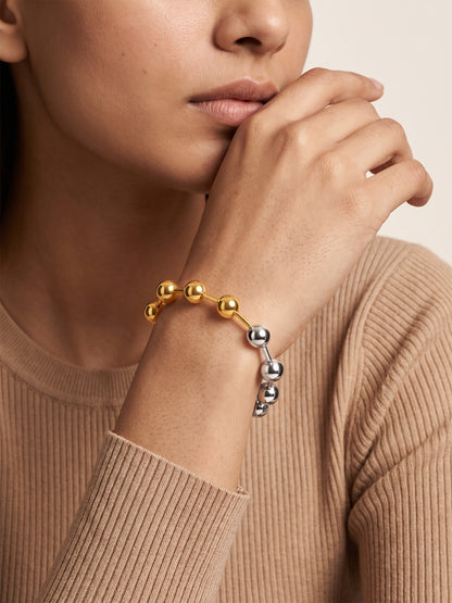 OnnMe by GIVA Mix Pop Dual Tone Beaded Bracelet