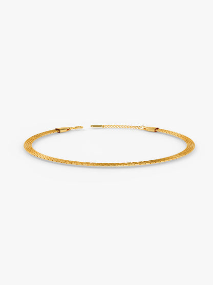 Stacked Signal Gold Plated Layered Bracelet
