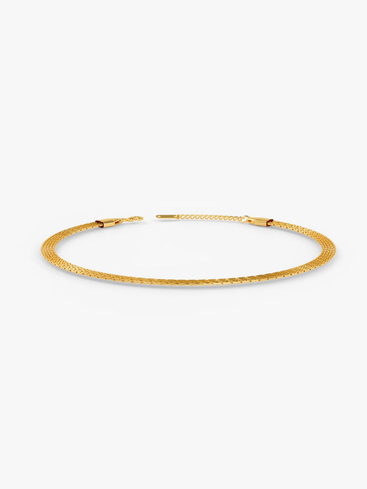 OnnMe by GIVA Stacked Signal Gold Plated Layered Bracelet