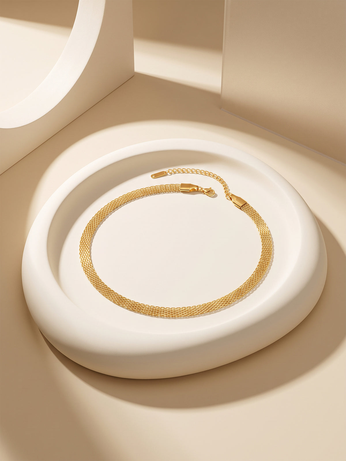 IXIA by GIVA Stacked Signal Gold Plated Layered Bracelet