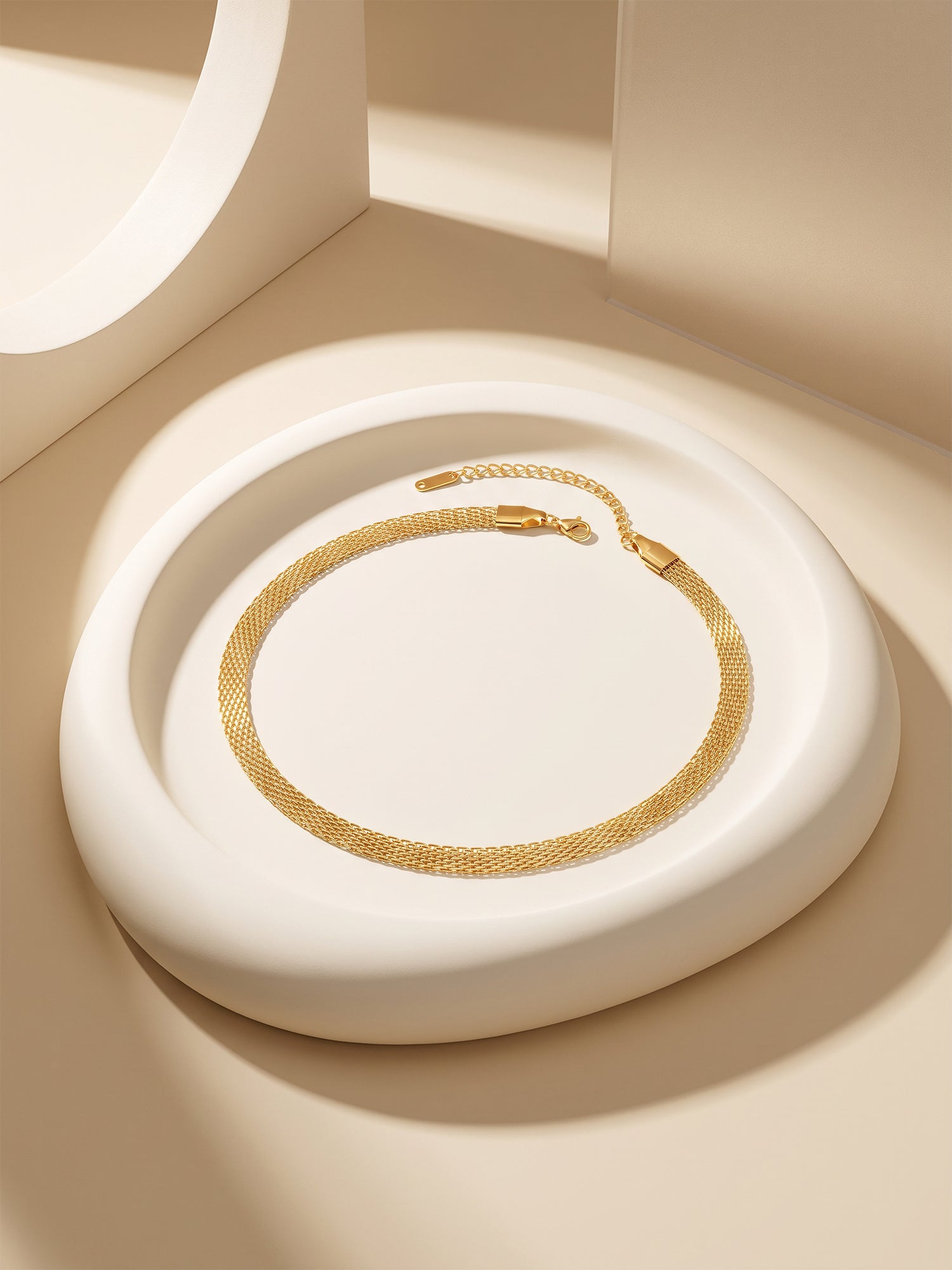 OnnMe by GIVA Stacked Signal Gold Plated Layered Bracelet