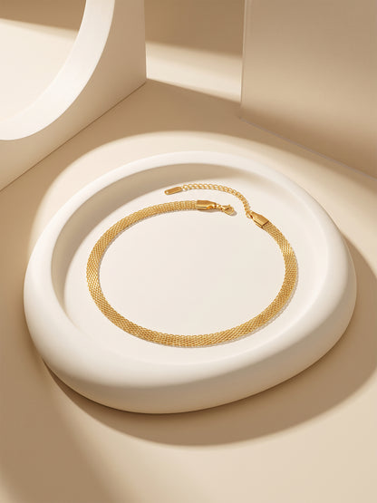 OnnMe by GIVA Stacked Signal Gold Plated Layered Bracelet