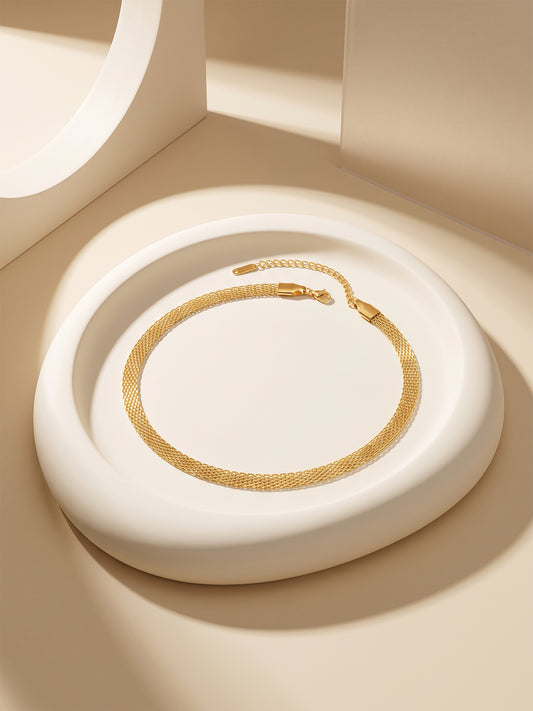 OnnMe by GIVA Stacked Signal Gold Plated Layered Bracelet