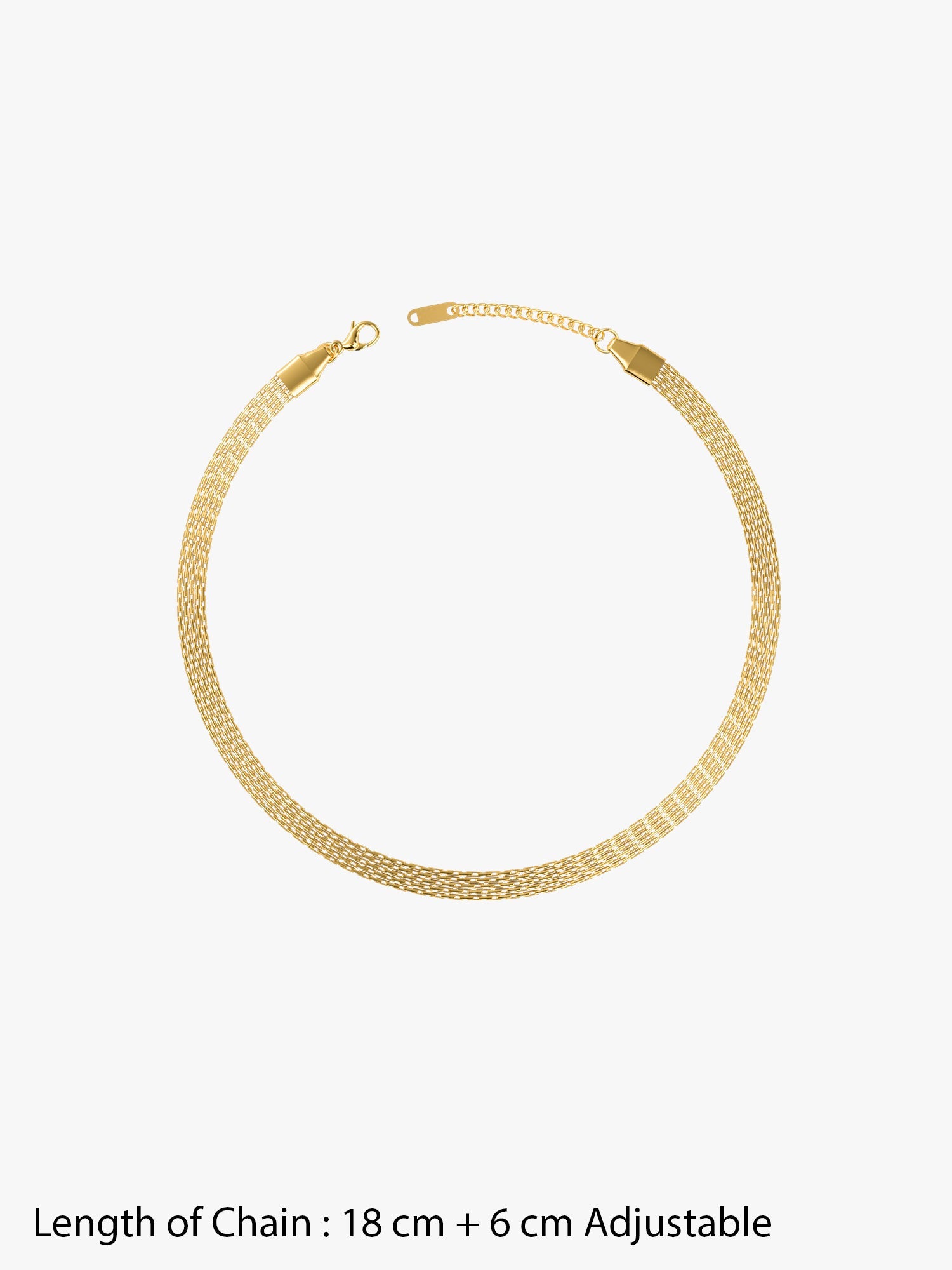 OnnMe by GIVA Stacked Signal Gold Plated Layered Bracelet
