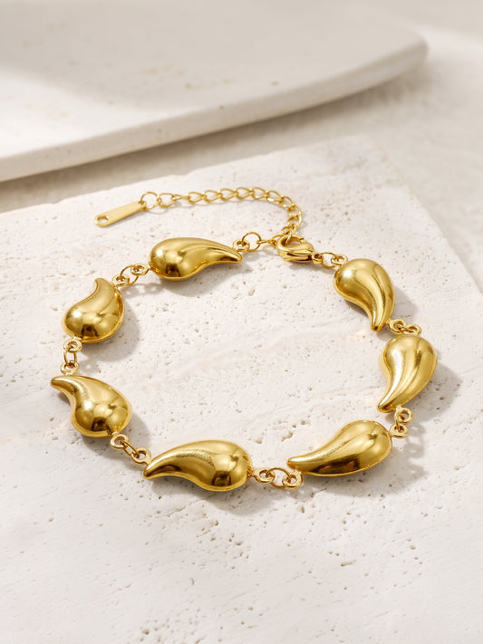 IXIA by GIVA Liquid Crush Gold Plated Bracelet