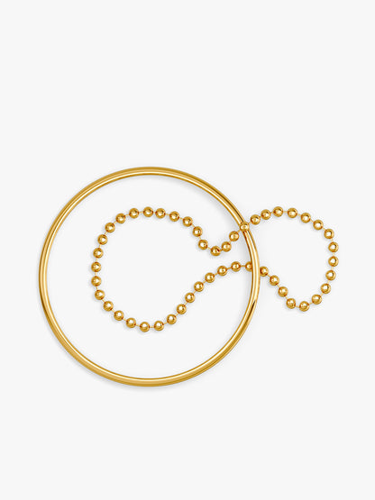 Duo Drip Gold Plated Bracelet
