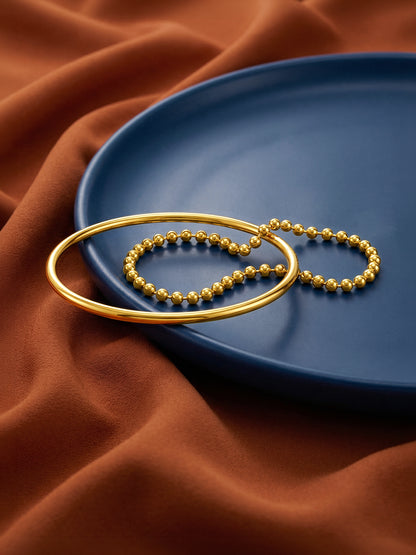 Duo Drip Gold Plated Bracelet