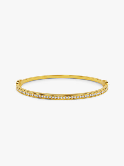 Bling Behaviour Gold Plated Bangle Bracelet