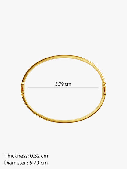 Bling Behaviour Gold Plated Bangle Bracelet