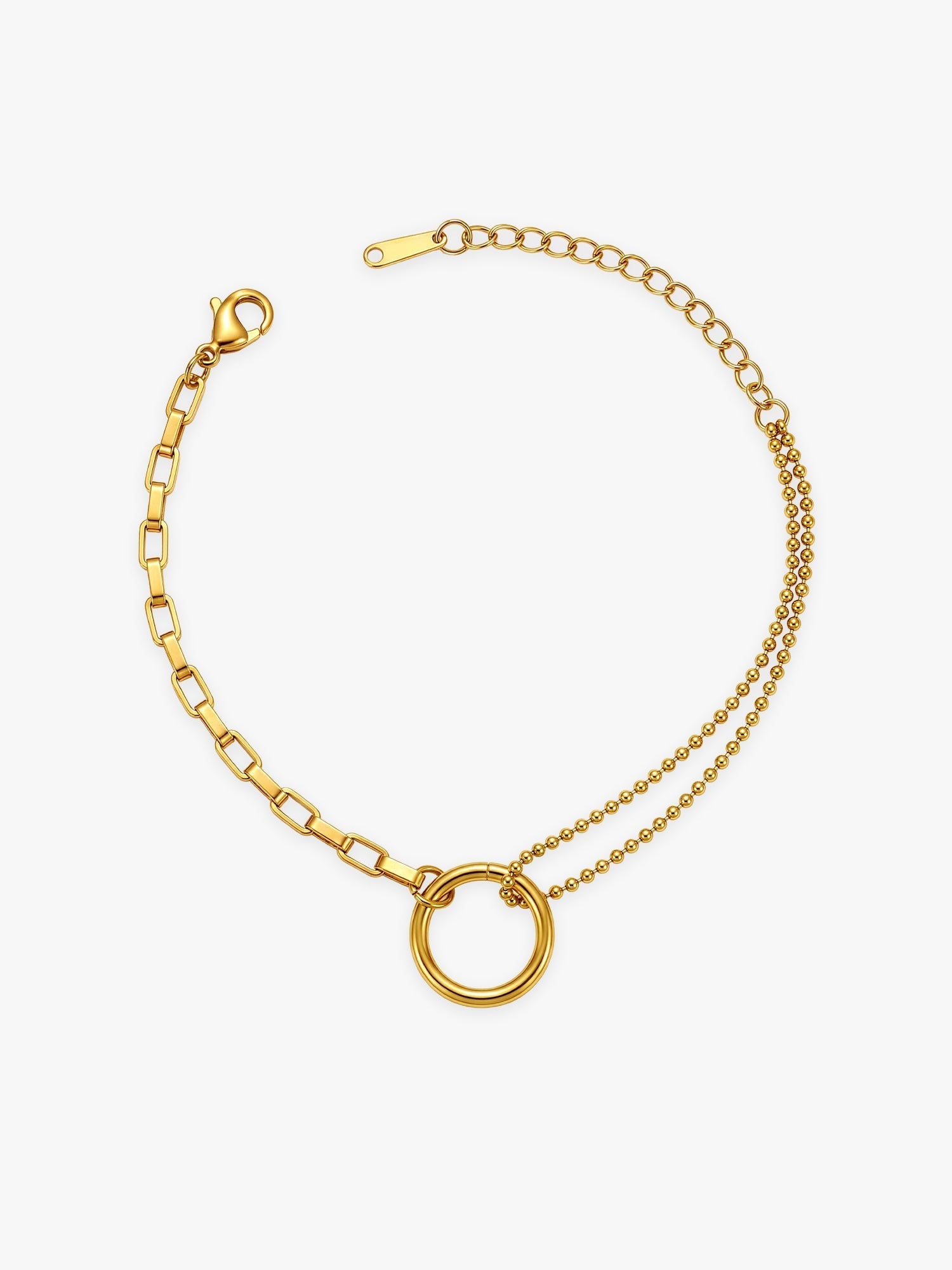 OnnMe by GIVA Loop Lane Gold Plated Bracelet