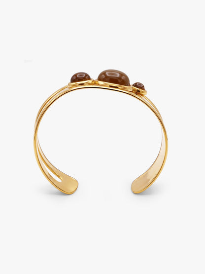 Amber Voltage Gold Plated Cuff Bracelet