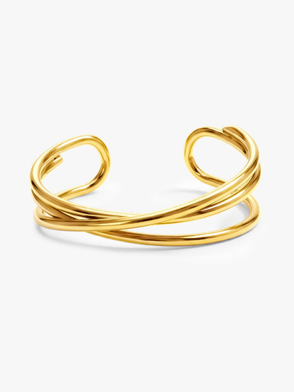 Play Date Gold Plated Cuff Bracelet