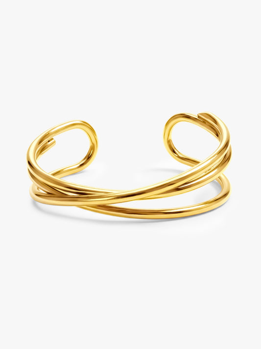 Play Date Gold Plated Cuff Bracelet