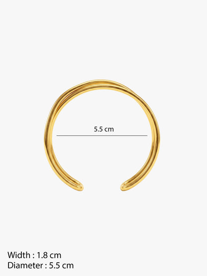 OnnMe by GIVA Play Date Gold Plated Cuff Bracelet