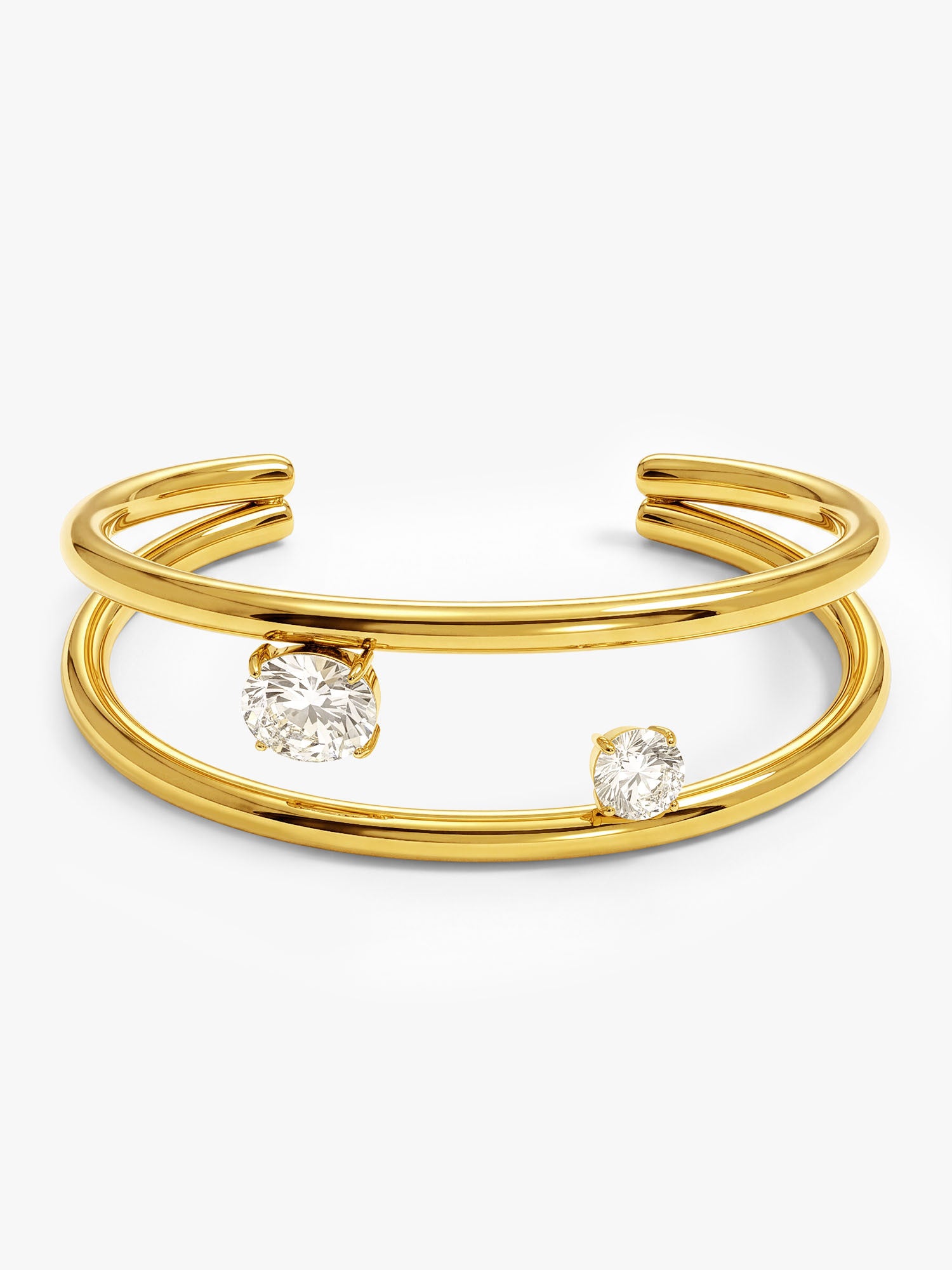 Meet Cute Gold Plated Cuff Bracelet