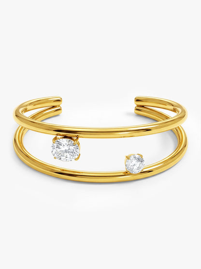 OnnMe by GIVA Meet Cute Gold Plated Cuff Bracelet