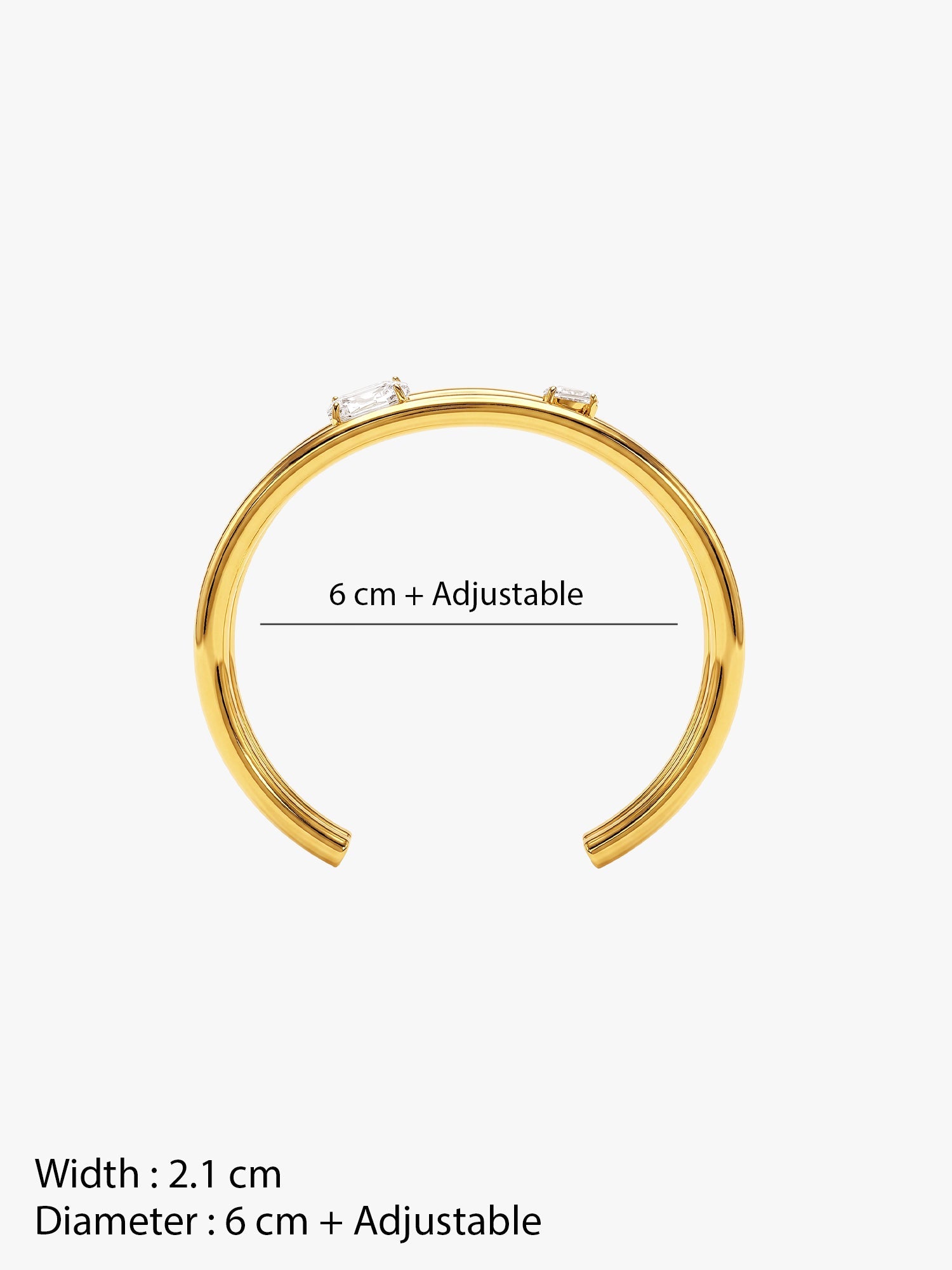 OnnMe by GIVA Meet Cute Gold Plated Cuff Bracelet