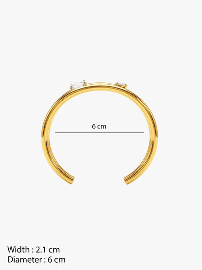 OnnMe by GIVA Meet Cute Gold Plated Cuff Bracelet