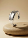 IXIA by GIVA Curve Core Rhodium Plated Cuff Bracelet