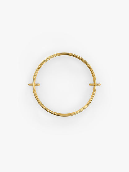Twisted Signal Dual Tone Bangle Bracelet