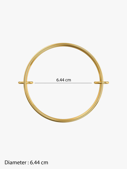 OnnMe by GIVA Twisted Signal Dual Tone Bangle Bracelet