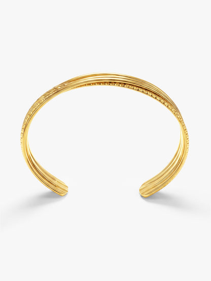 Layer Panic Gold Plated Cuff Bracelet