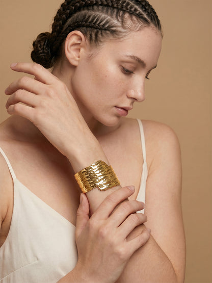 Bold Behaviour Gold Plated Bracelet