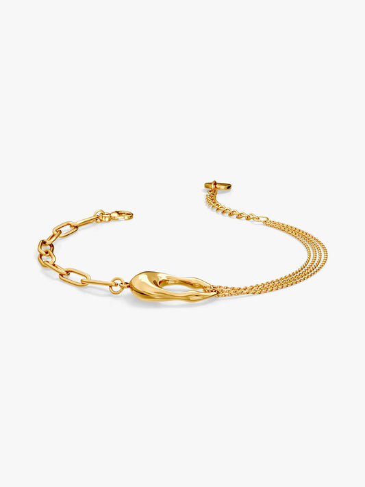 OnnMe by GIVA Split Energy Gold Plated Bracelet