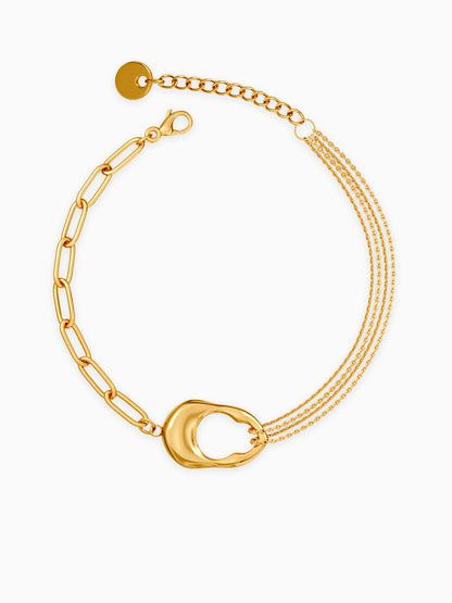 Split Energy Gold Plated Bracelet