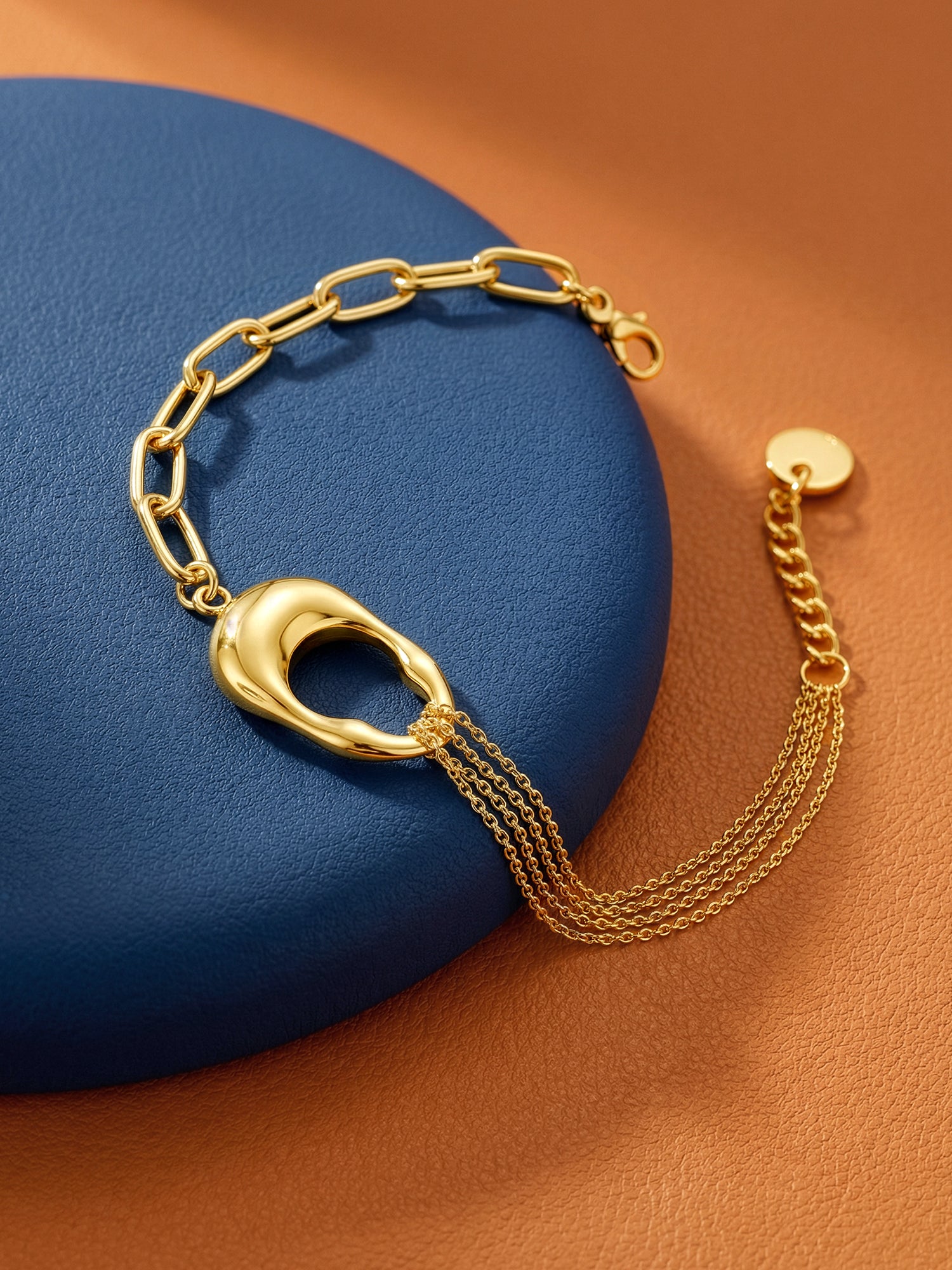 Split Energy Gold Plated Bracelet