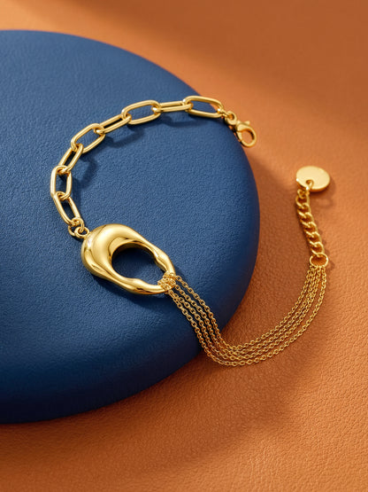 Split Energy Gold Plated Bracelet