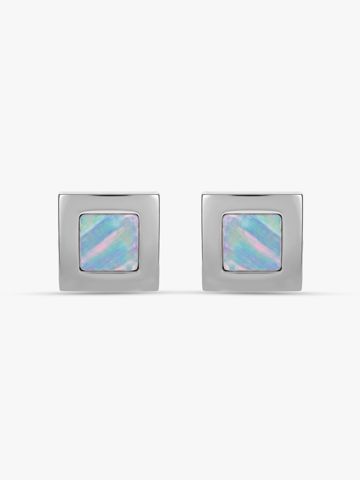 OnnMe by GIVA Squared Up Rhodium Plated Cufflinks For Men