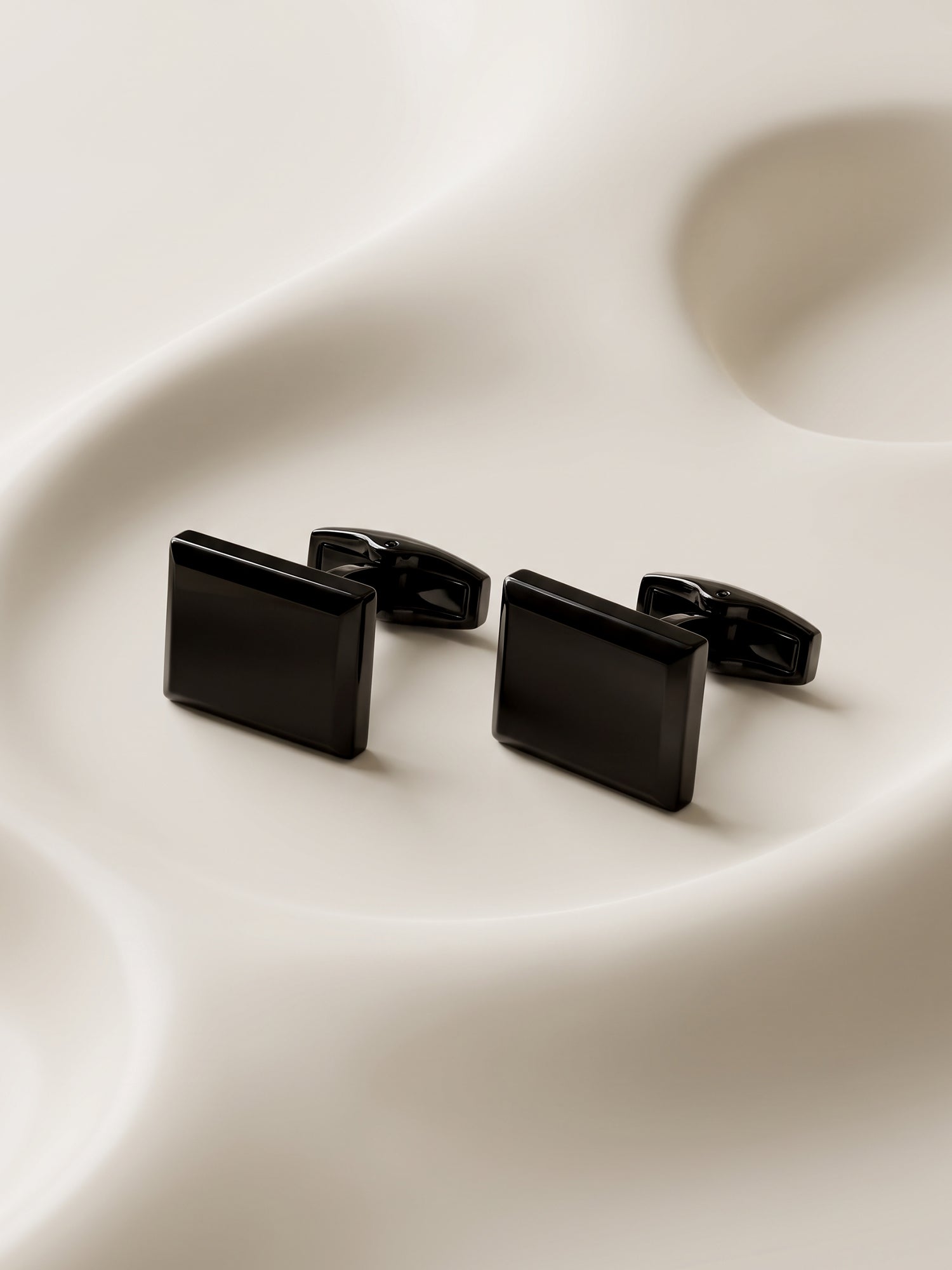 IXIA by GIVA Boardroom Punk Black Rhodium Cufflinks For Men