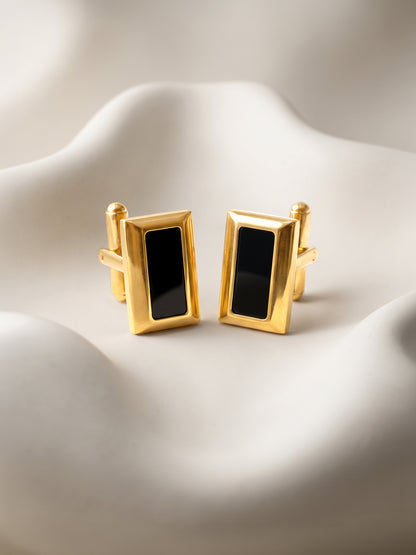 OnnMe by GIVA Power Move Gold Plated Cufflinks For Men