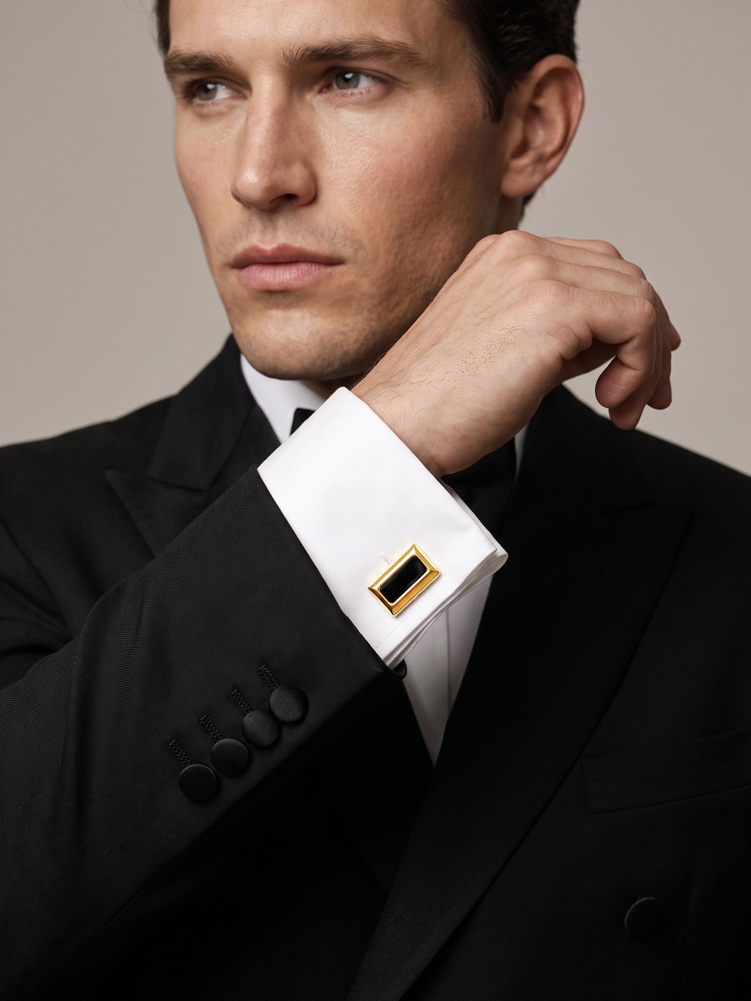 OnnMe by GIVA Power Move Gold Plated Cufflinks For Men