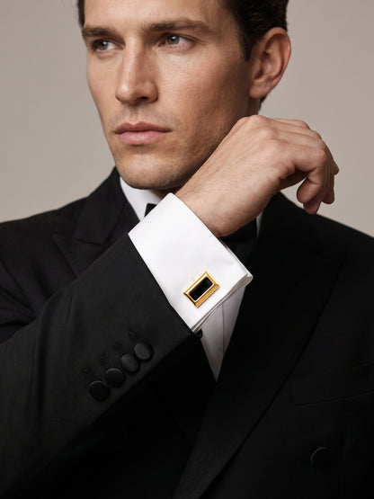 OnnMe by GIVA Power Move Gold Plated Cufflinks For Men