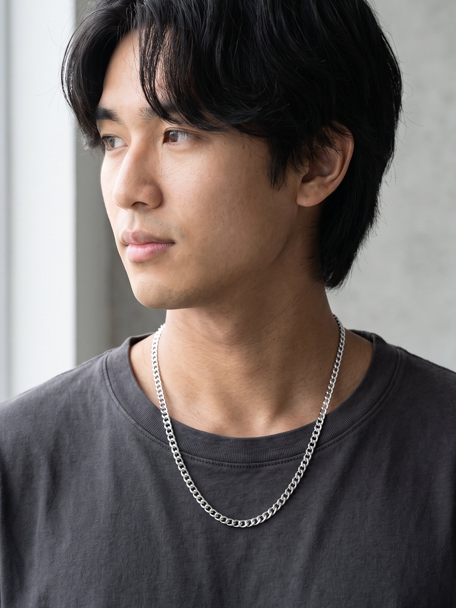 OnnMe by GIVA Iced Out Rhodium Plated Chain For Men